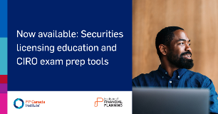 Now available: Securities licensing education and CIRO exam prep tools. FP Canada and Institute FP logos