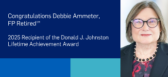 Congratulations Debbie Ammeter, FP Retired. 2025 Recipient of the Donald J Johnston Lifetime Achievement Award
