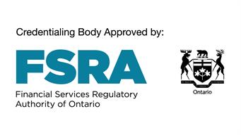Credentialing Body Approved by FSRA - Financial Services Regulatory Authority of Ontario. Logo